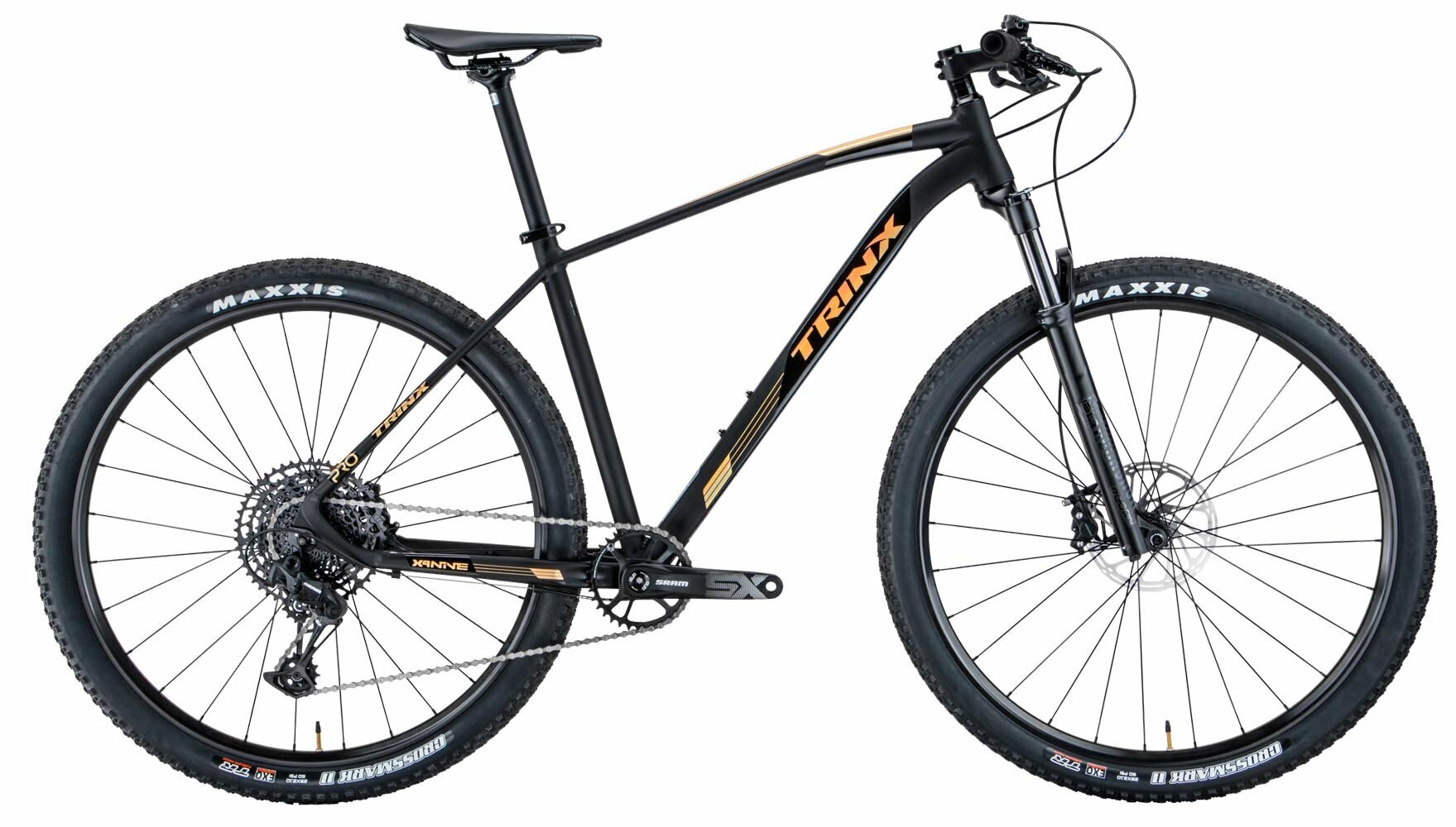 фото Велосипед TRINX Велосипед TRINX X9 PRO (рама 17, Matt black black gold)