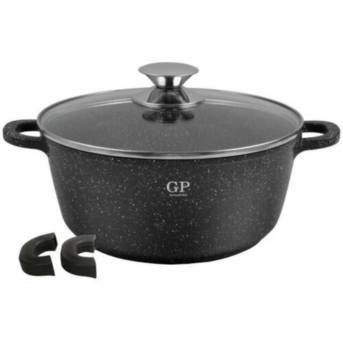 Кастрюля 6,2л d280 Мраморное АП Ст/Кр Индукционное Дно П/Уп Green Point GP2878