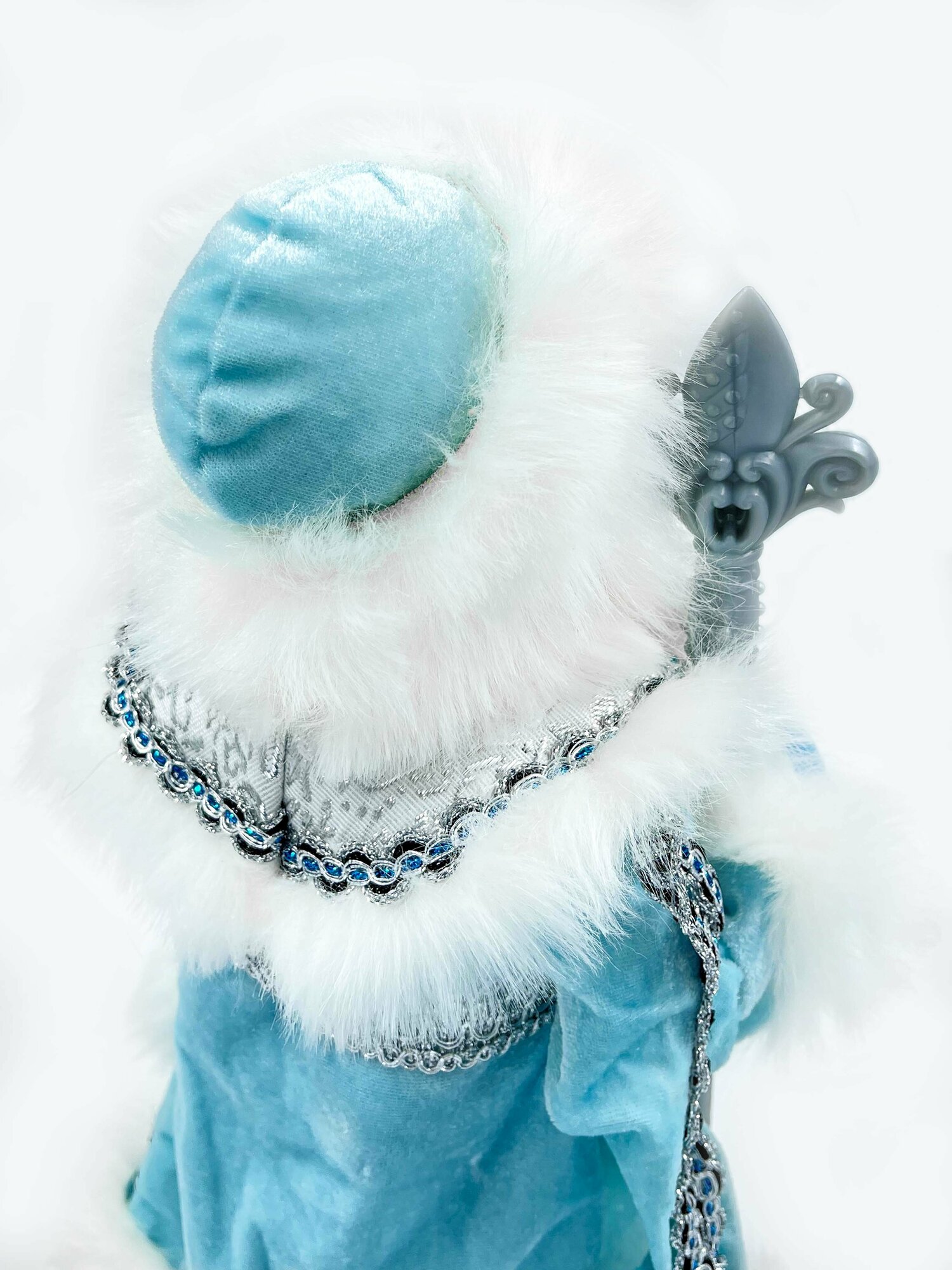 Дед Мороз музыкальный, танцующий 40 см голубой Р-5091