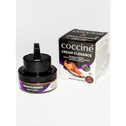 Крем для обуви из гладкой кожи Coccine, коричневый, 50 мл