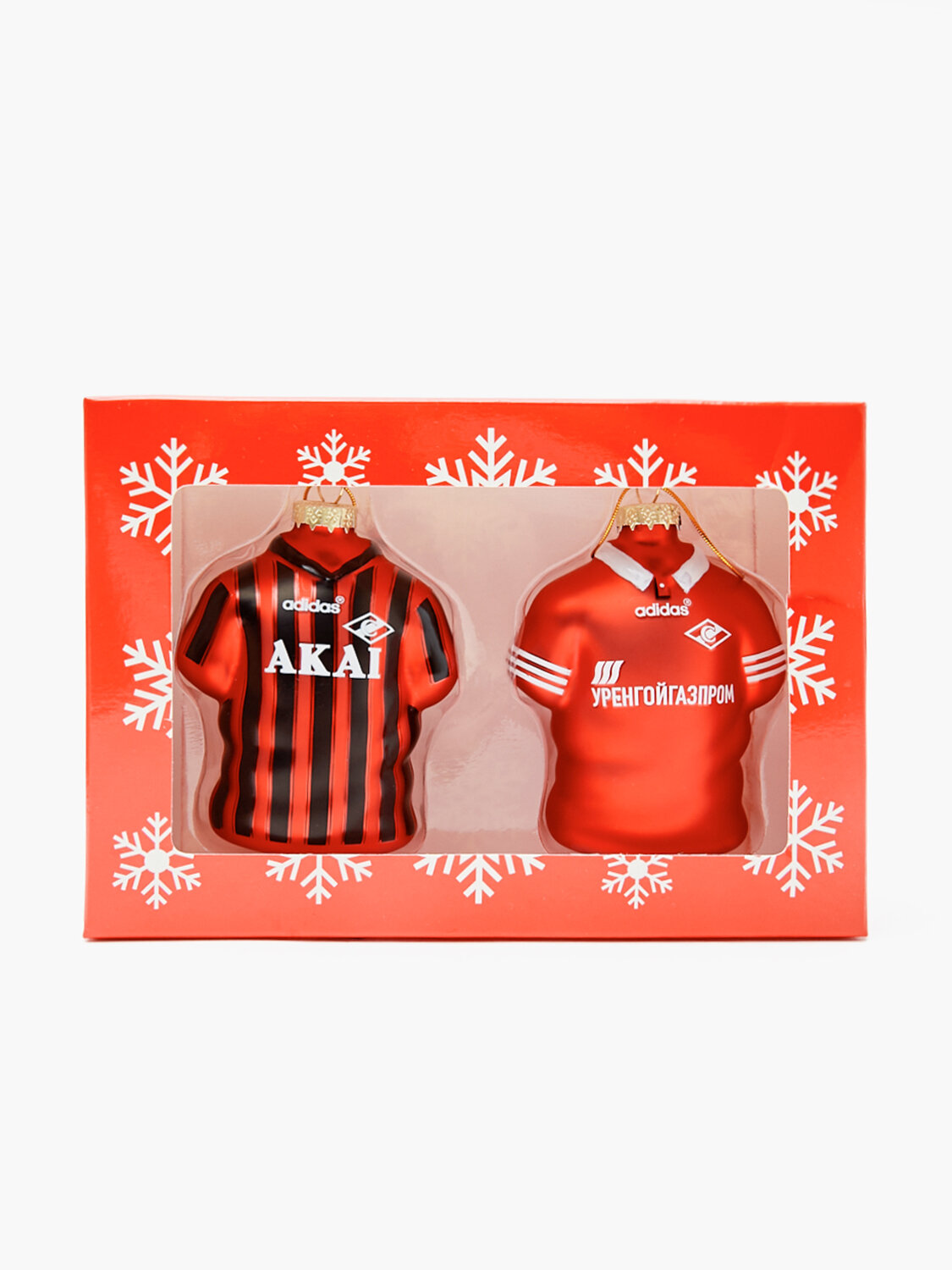 Елочные игрушки спартак  Москва   ручная роспись  стекло  в подарочной коробке