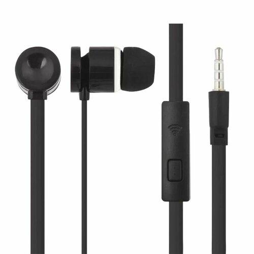 Наушники проводные с микрофоном inkax EP-06 MiniJack 35мм 12 метра черные 32500₽