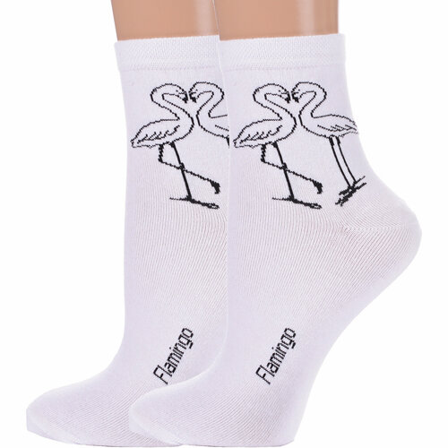 фото Носки красная ветка, 2 пары, размер 23-25, белый