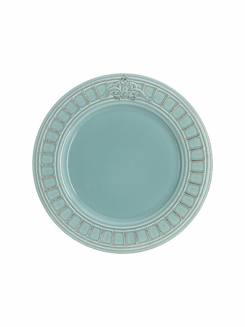 Тарелка обеденная голубая Venice керамическая 25,5 см