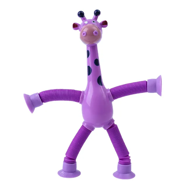 Развивающая игрушка-жираф цвет фиолетовый