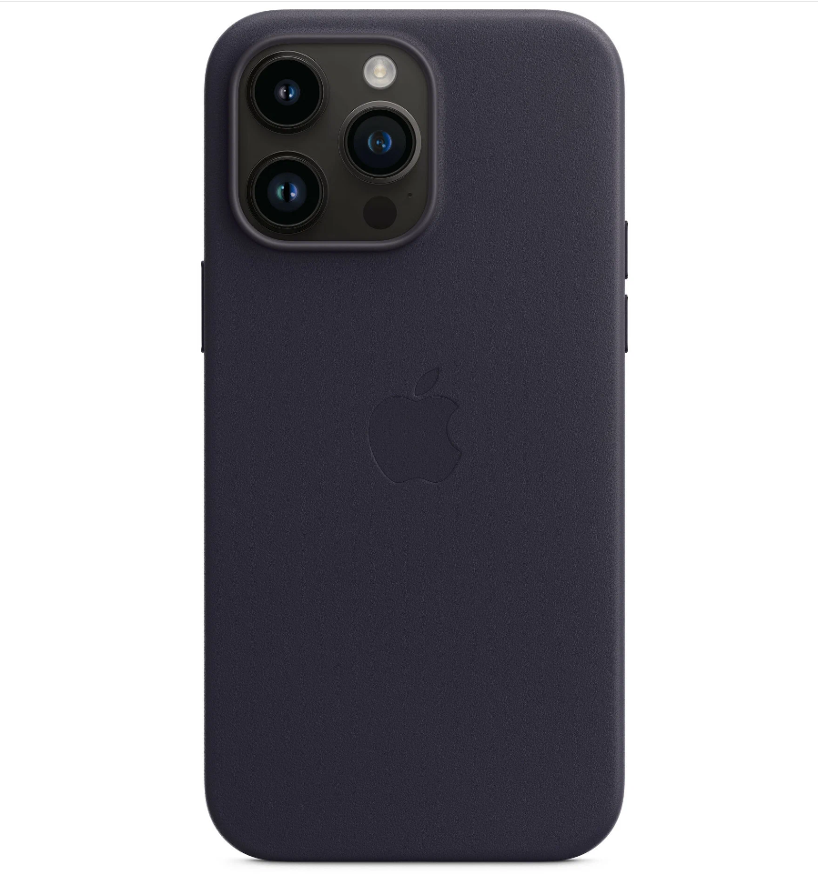 фото Кожаный чехол Leather Case для iPhone 12 Pro Max с MagSafe, Black