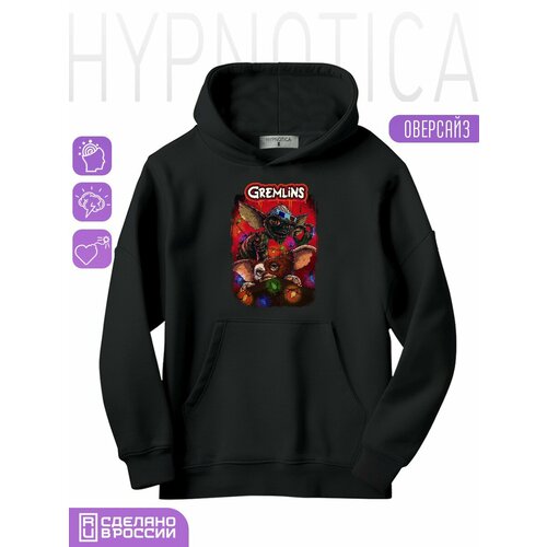 фото Толстовка hypnotica, размер m, черный