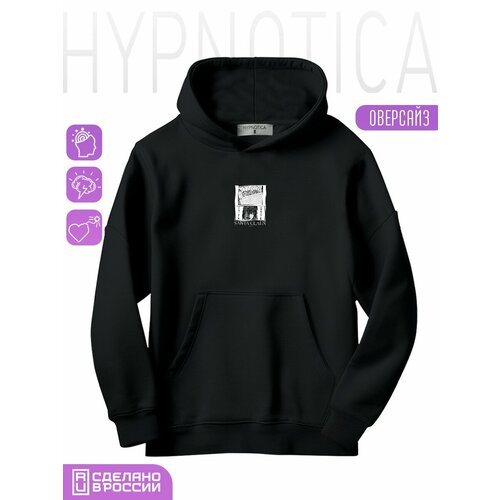 фото Толстовка hypnotica, размер 3xs, черный