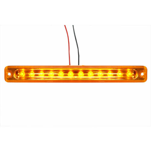 Фонарь габаритный LED 24V, желтый (L-180мм, 12-светодиодов-отражатель)