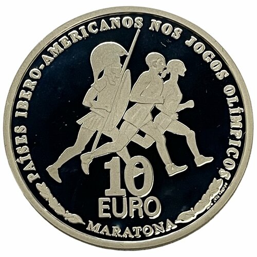 Португалия 10 евро 2007 г. (Иберо-Америка - Олимпийские игры) (Proof) клуб нумизмат монета 10 евро португалии 2007 года серебро иберо америка
