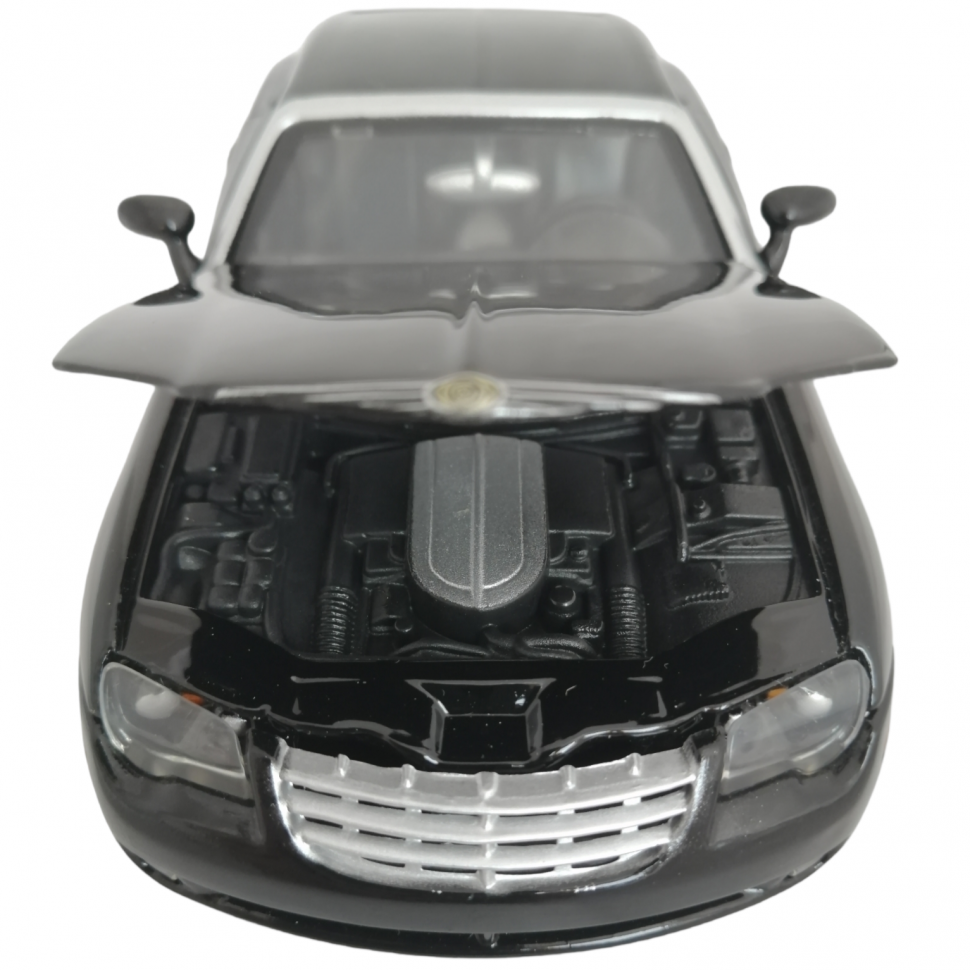 Chrysler Crossfire 1:24 коллекционная металлическая модель автомобиля MotorMax 73283 black