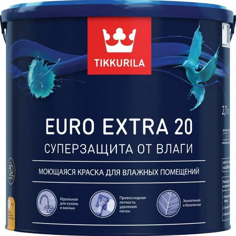 Краска Tikkurila EURO 20 A 9 л - фото №13