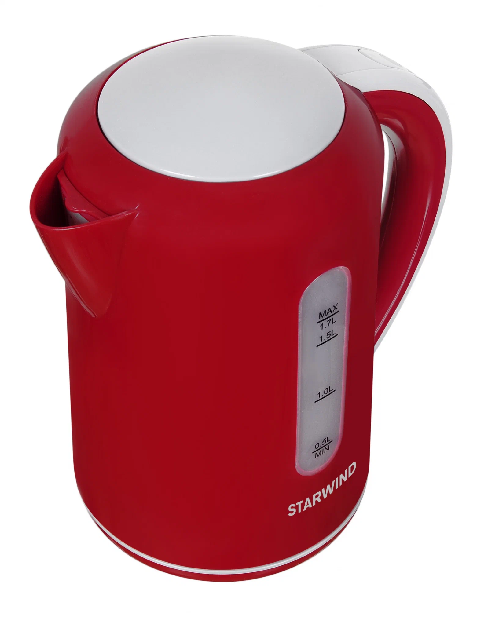 Чайник электрический STARWIND , 2200Вт, красный и серый - фото №11