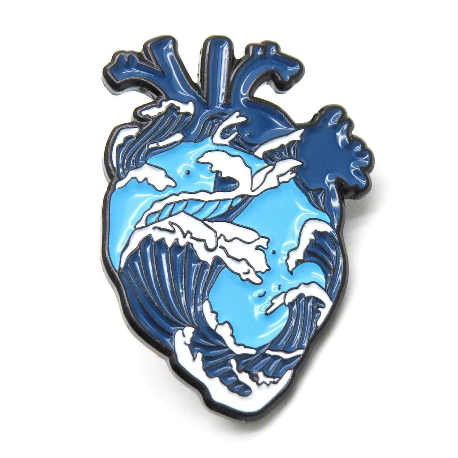 Значок Сердце с рисунком 