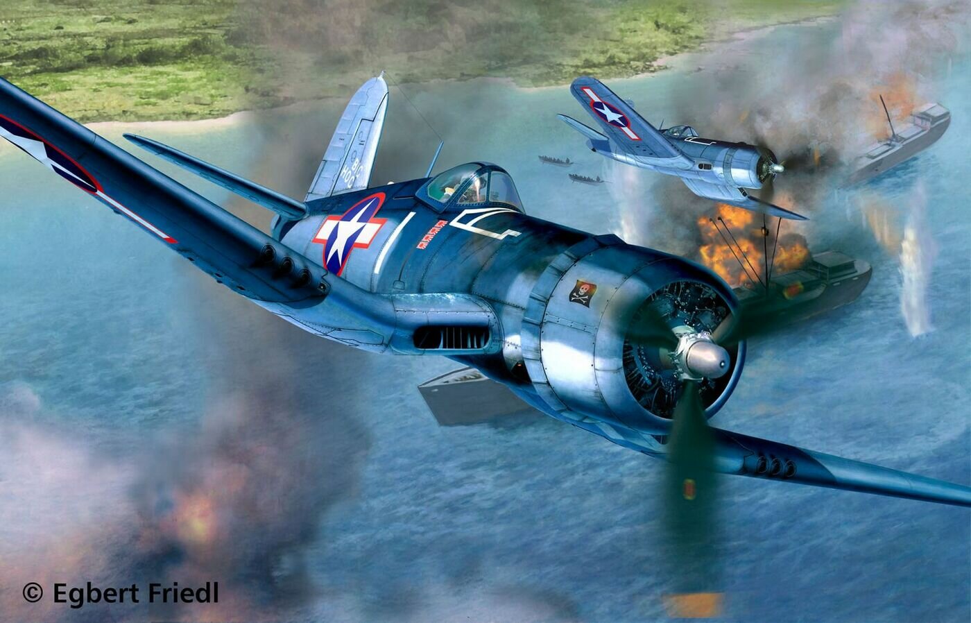 Сборная модель Revell Истребитель-бомбардировщик Vought F4U-1D Corsair - фото №10