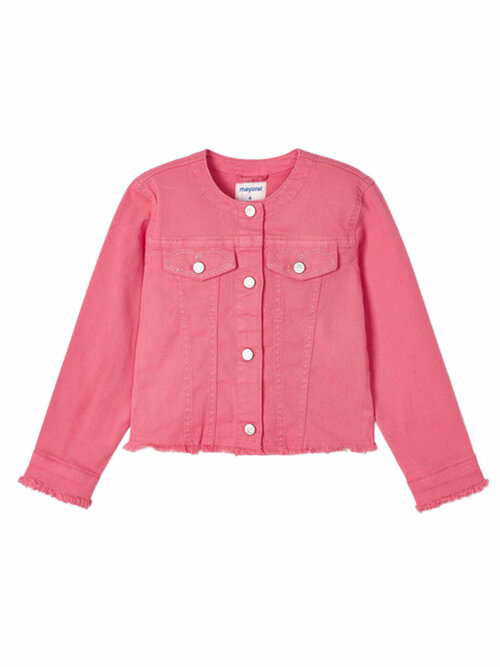 Джинсовая куртка Mayoral, размер 104, розовый