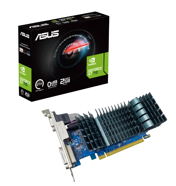 Видеокарта ASUS GT710-SL-2GD3-BRK-EVO /GT710, VGA, DVI, HDMI,2GD3