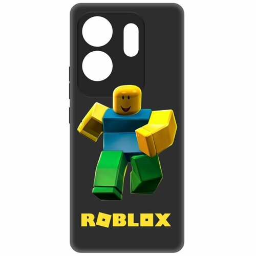 Чехол-накладка Krutoff Soft Case Roblox-Классический Нуб для INFINIX Zero 30 4G черный