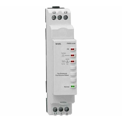 FKR2. G.3W Реле контроля фаз KAEL (Турция) tl 2238 3 phase ac phase sequence protect relay electronic protective device protect relay