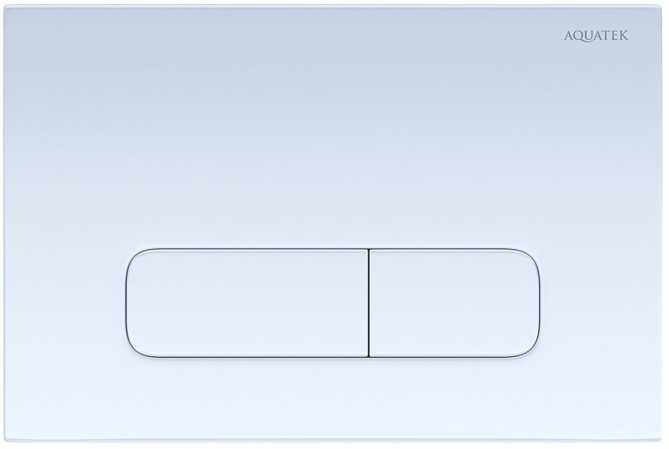 Клавиша смыва Aquatek Evolution двойной смыв, клавиши прямоугольные, цвет белый KDI-0000013