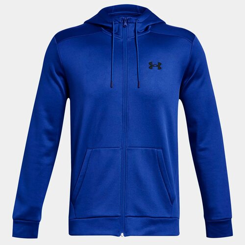 фото Толстовка спортивная under armour armour fleece fz hoodie, размер lg, , синий