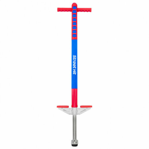 фото Тренажер кузнечик pogo stick mini до 40 кг "street hit" красный/голубой