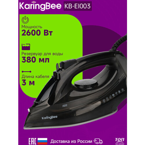 Утюг с отпаривателем KaringBee KB-EI003 черный(ЕАС-сертификат)