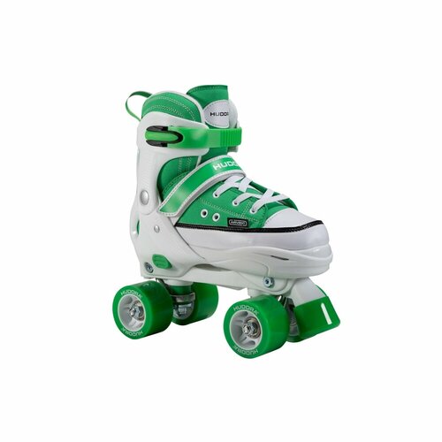 фото Раздвижные ролики-квады hudora roller skates, зеленый 22078