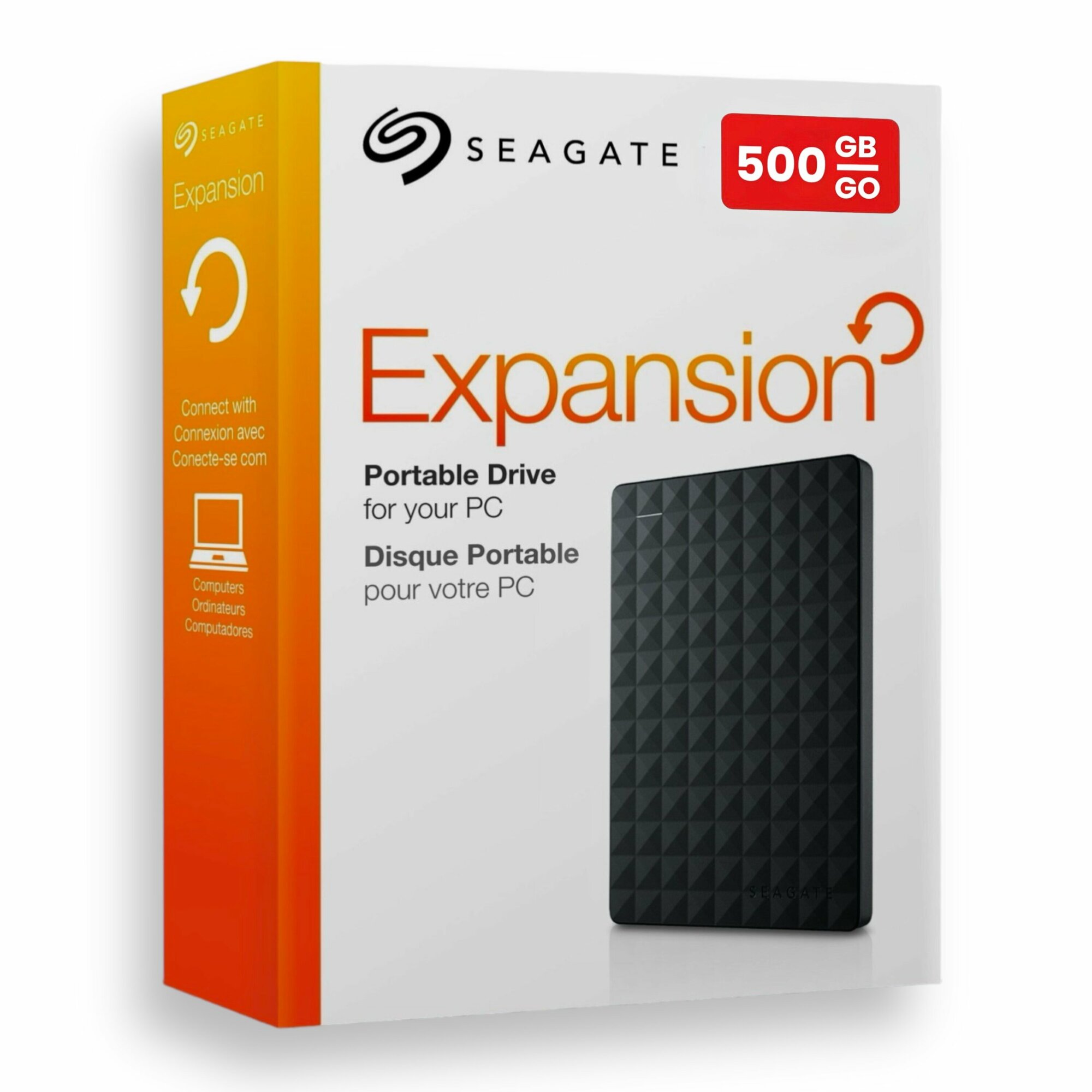 500 ГБ Внешний HDD Seagate Expansion portable, STEA, USB 3.0, черный — фото 1