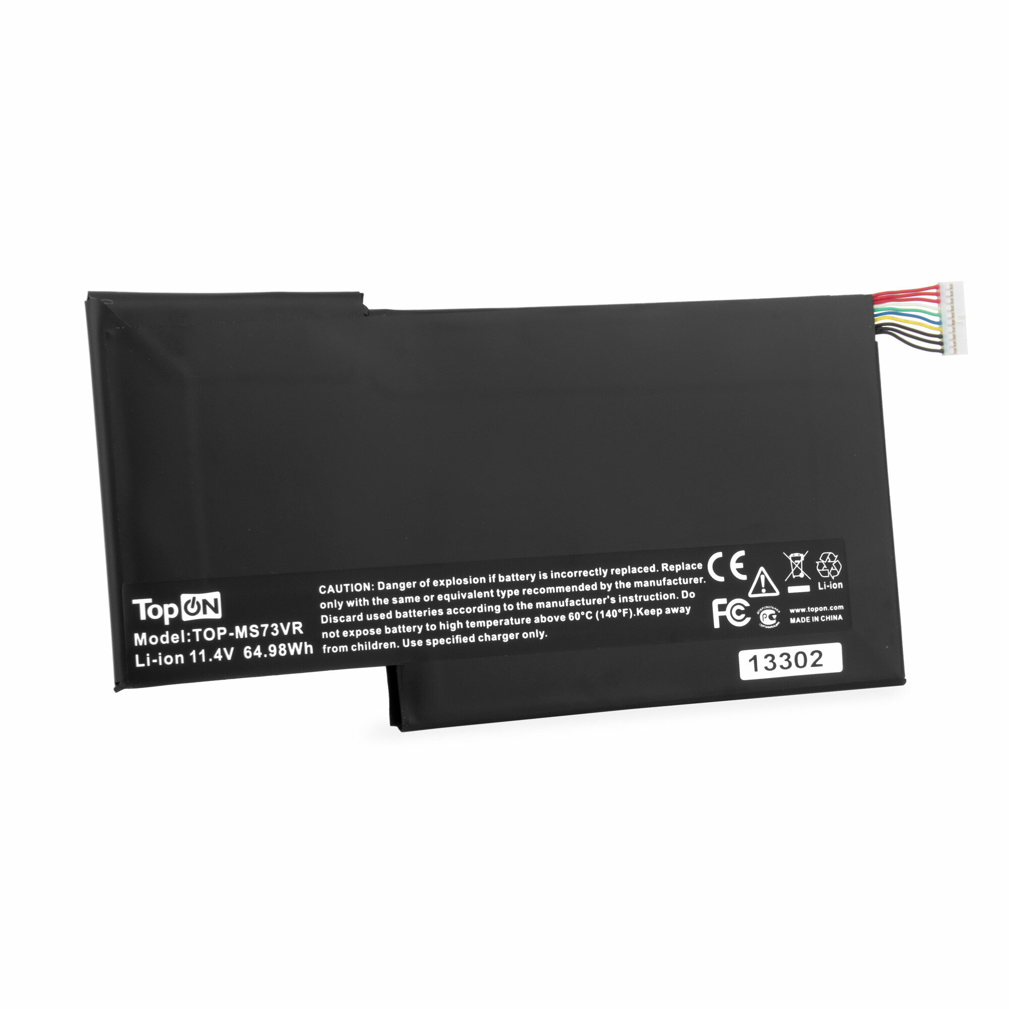 Аккумулятор для ноутбука MSI GS73VR Stealth Pro. 11.4V 64.98Wh. PN: BTY-M6J