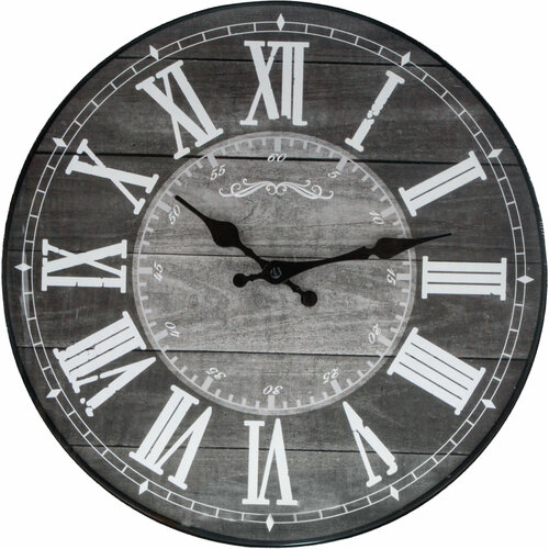 Часы настенные Kanglijia Clock серые 35,5х35,5х3,5 см