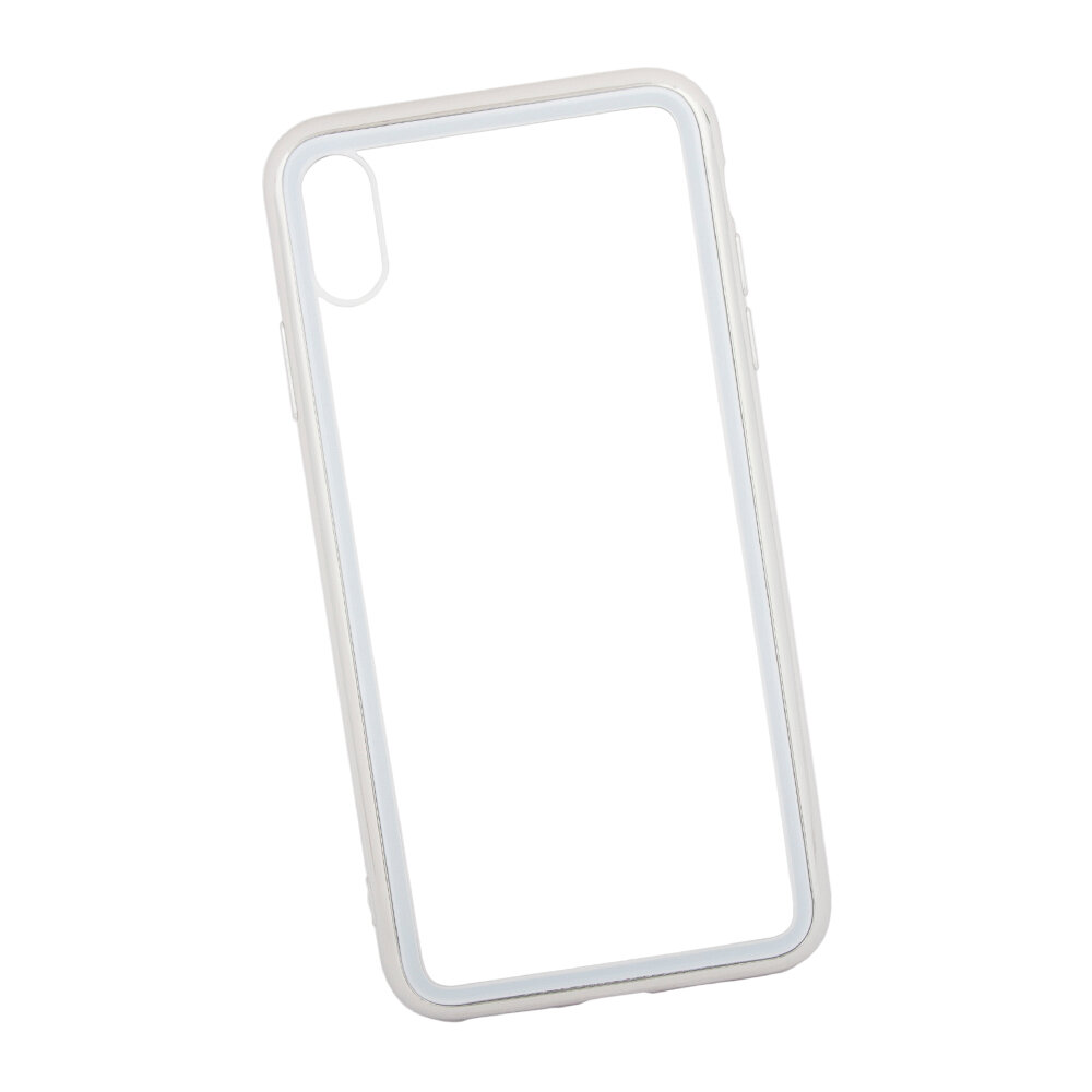 фото Чехол для смартфона Apple iPhone XS Max Remax Shield Series Case прозрачное стеко с рамкой, белый