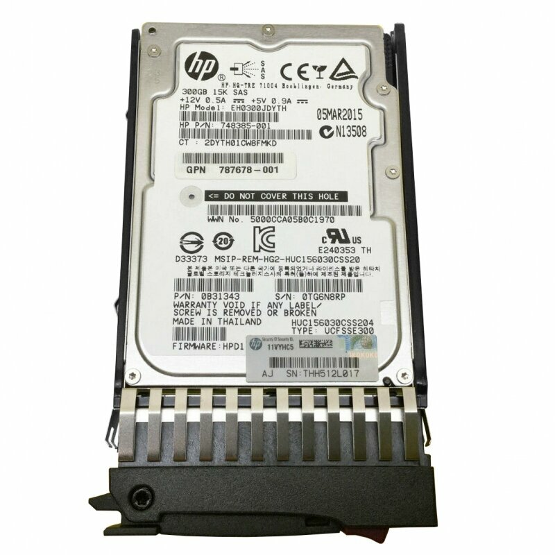 Жесткий диск HP 300GB J9F40A 787640-001 MSA 300GB 15K 12G SAS 2,5 SFF ENT HDD