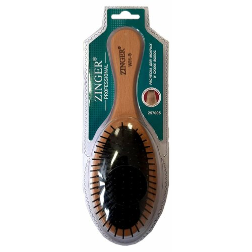 Zinger, WH5 Расческа массажная с пластиковыми зубьями расческа для волос массажная деревянная