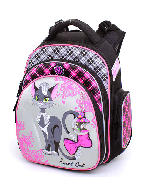 фото Школьный ранец Hummingbird Kids "Sweet Cat"+мешок для обуви ТК54