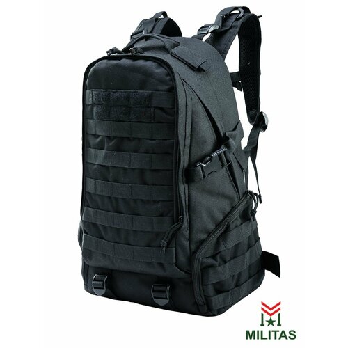 фото Рюкзак мужской тактический 900d - bl028 черный militas