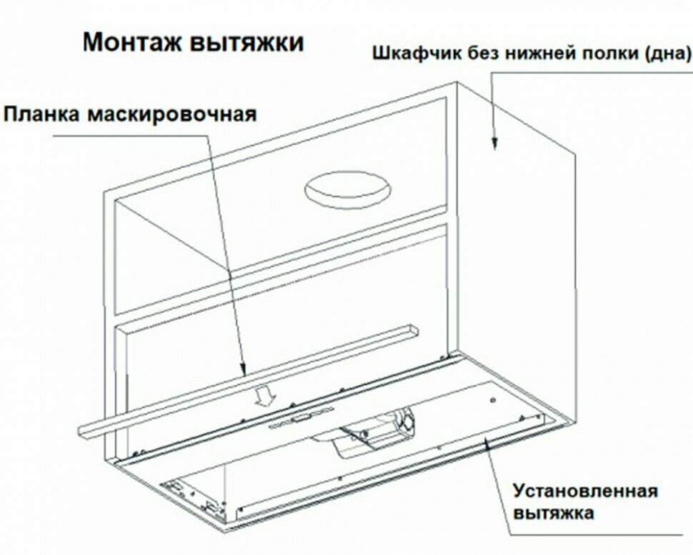 Кухонная вытяжка Konigin Level White 50