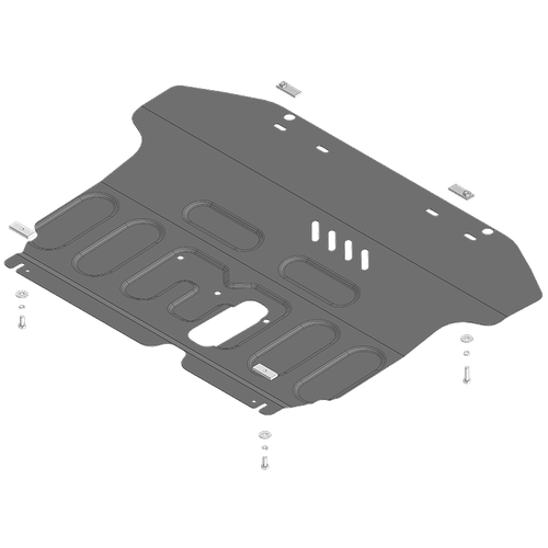 Усиленная защита Motodor радиатора картера Двигателя КПП 2 мм Сталь для Changan Alsvin 2023-н в арт77205 9140₽