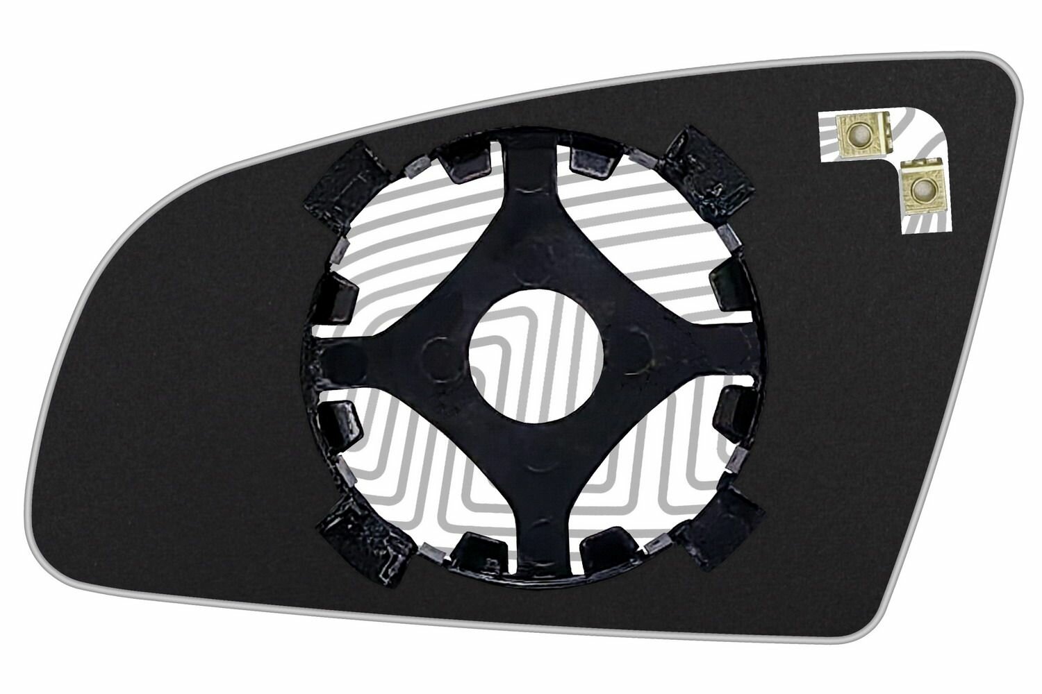 Элемент зеркала для AUDI A3 c 2004 по 2007 правый сферический c обогревом 94130309