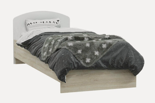 Изображение товара Кровать детская Нонтон Мартина 80*200 см, дуб сонома / белый глянец