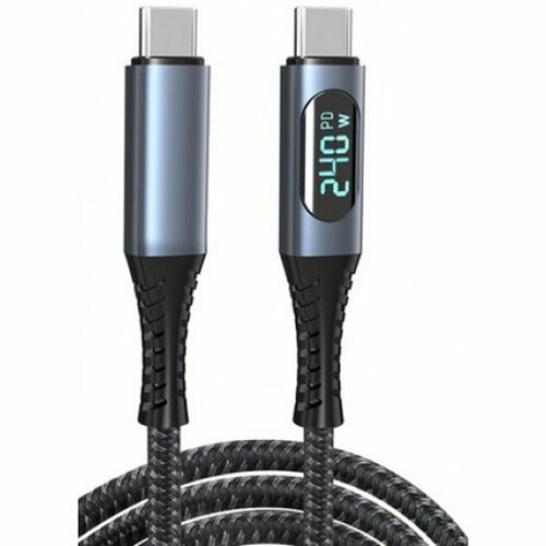 Кабель USB Type C - USB Type C USB4 40G 240Вт Ks-is KS-715B-1 переходник usb type c usb 3 0 ks is ks 296black вилка розетка cкорость передачи до 5 гб сек