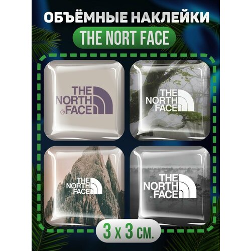 3D стикеры на телефон наклейки The north face