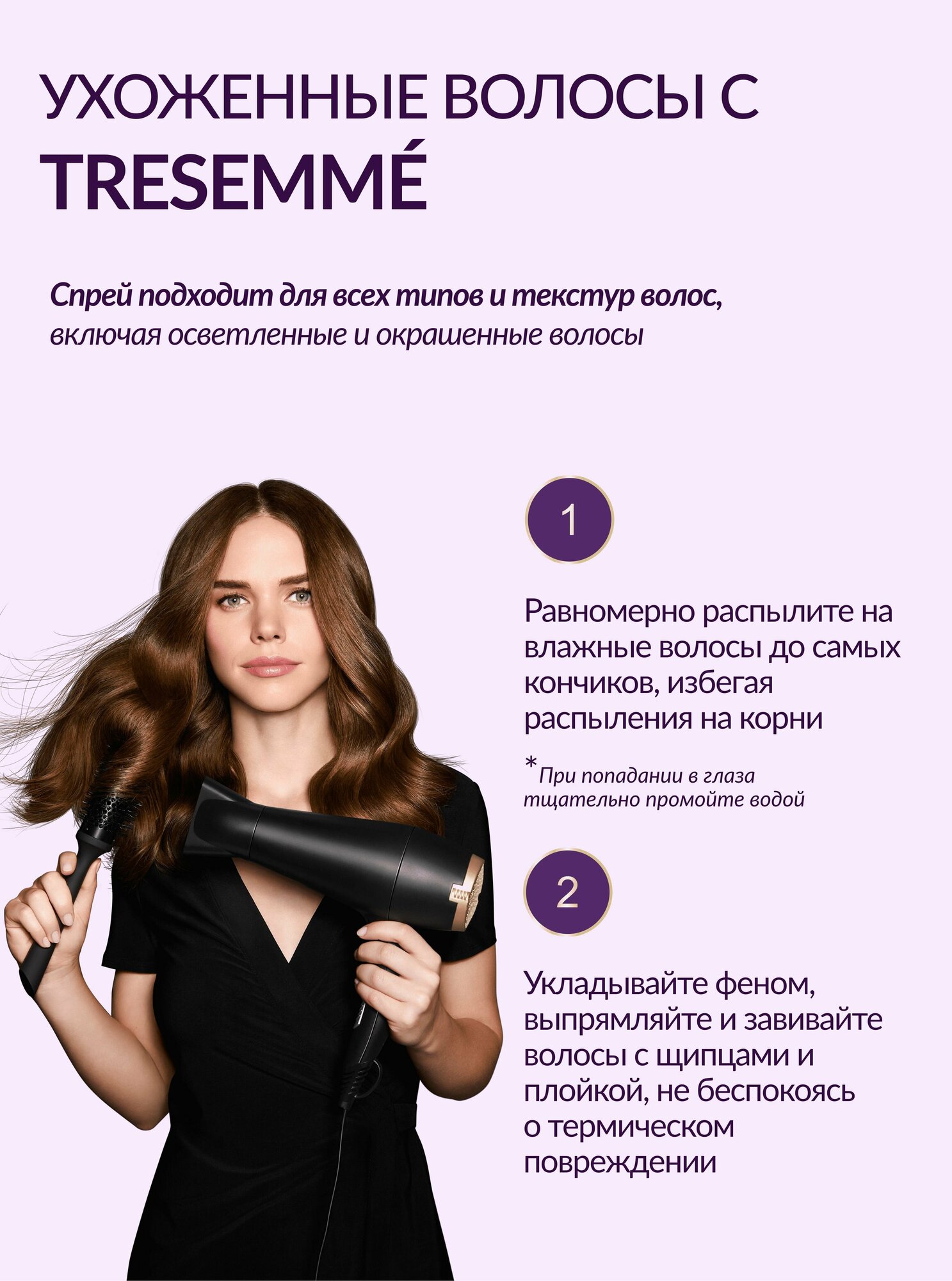 Спрей для волос термозащита Tressemme 16в1 несмываемый, уход за волосами