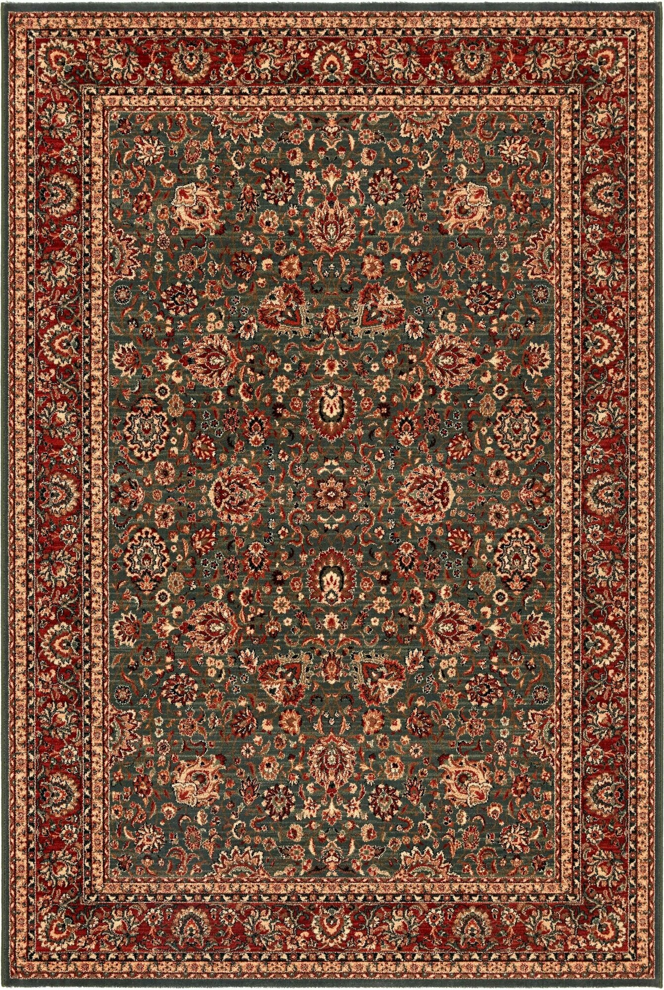 фото Шерстяной ковёр Kashqai 0.67х1.3 (Бельгия - OSTA) зеленый. Ворс 8.5мм.