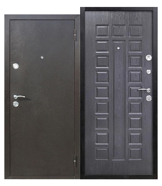 Дверь металлическая Йошкар венге (860*2050 левая)