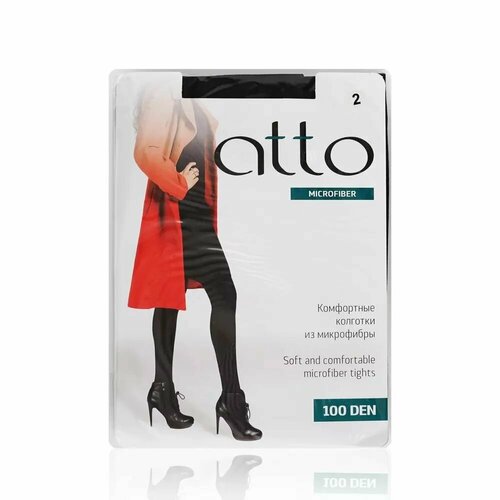 Колготки  ATTO, 100 den, размер 2, черный