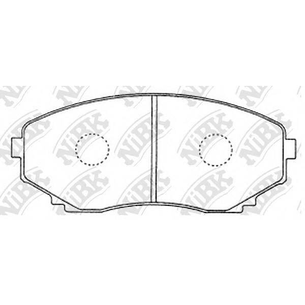 NIBK PN5376 (332E12 / 7T4Z2001A / 7T4Z2V001AA) pn5376-nibk колодки дисковые п.\ Mazda (Мазда) mpv 2.0i-3.0i / 2.5td & 4wd 96pn5376-nibk