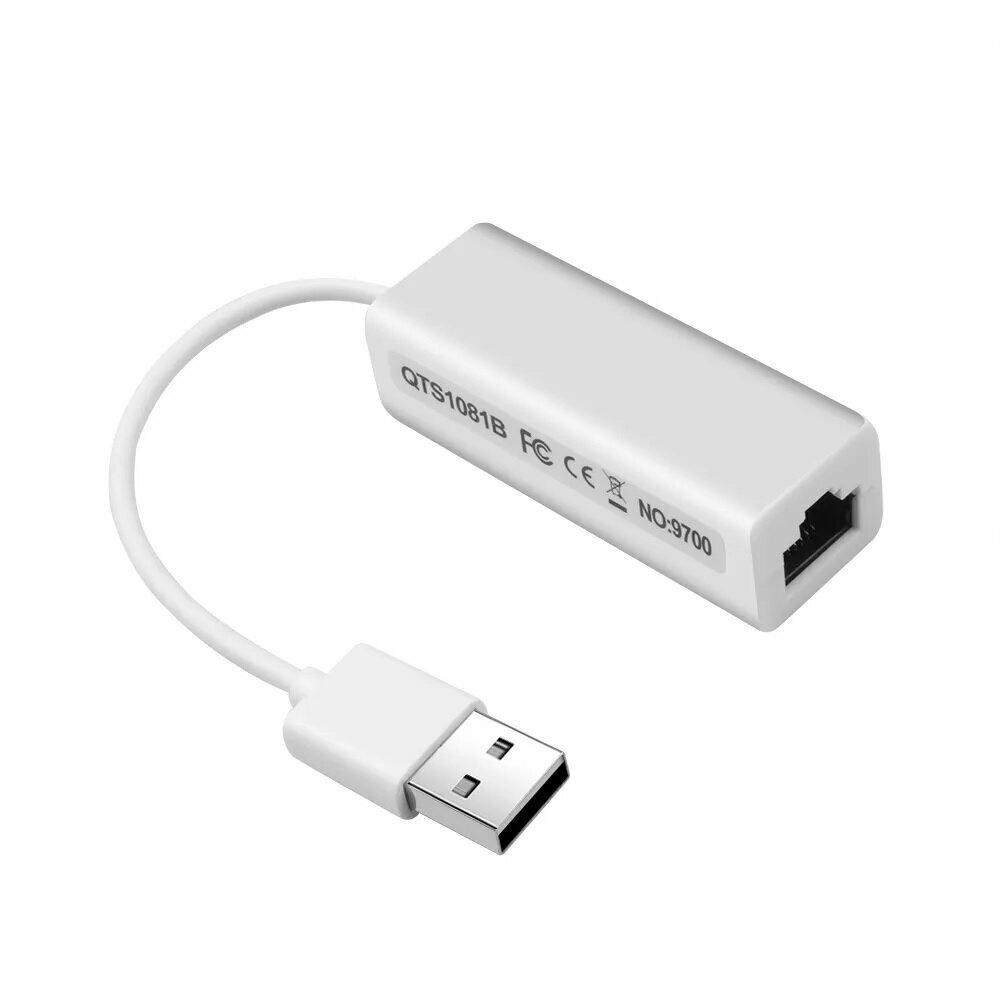 Сетевая карта USB LAN RJ45 KY-RD9700 диск CD с драйверами