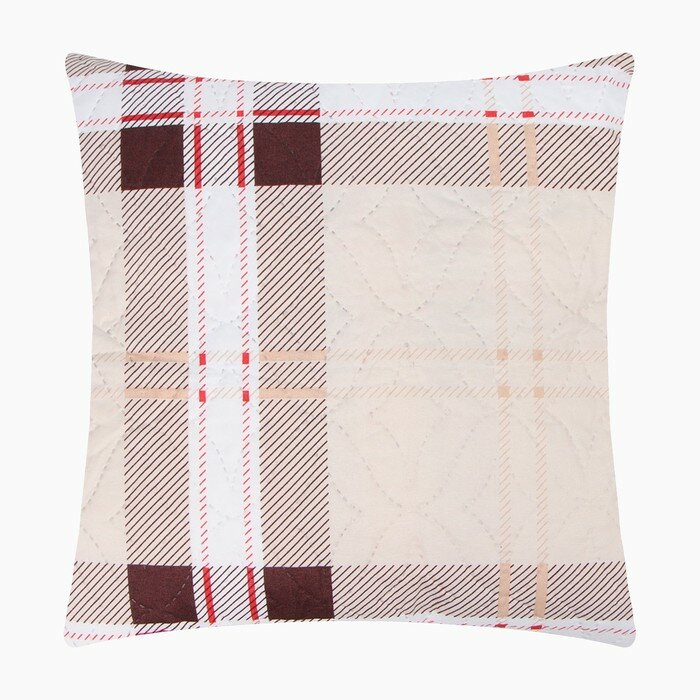 фото Подушка декоративная Лондон 40х40см (фас. 2шт), красный, полисатин, пэ 100%