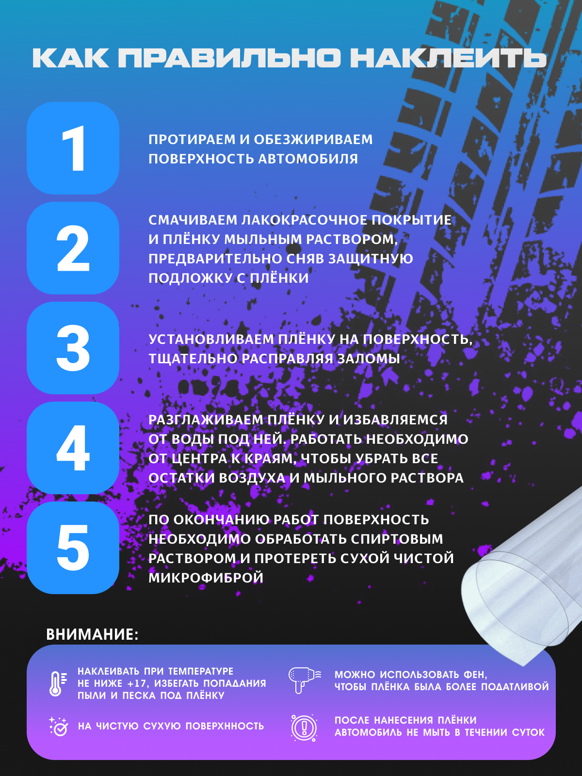 Подложка под шашку такси , защитная броне пленка — фото 1